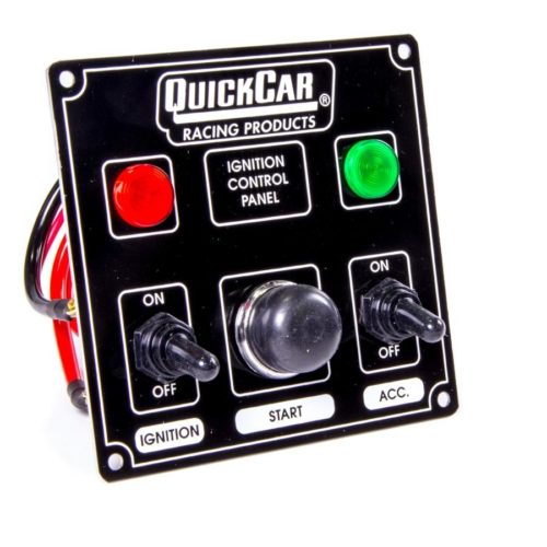 Ignition Panel Black w/ 1 Acc. & Lights