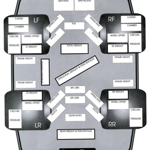 Chassis Set-Up Forms (50 PK)