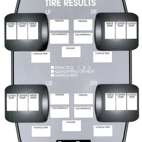 After Race Tire Set-Up Forms (50 PK)