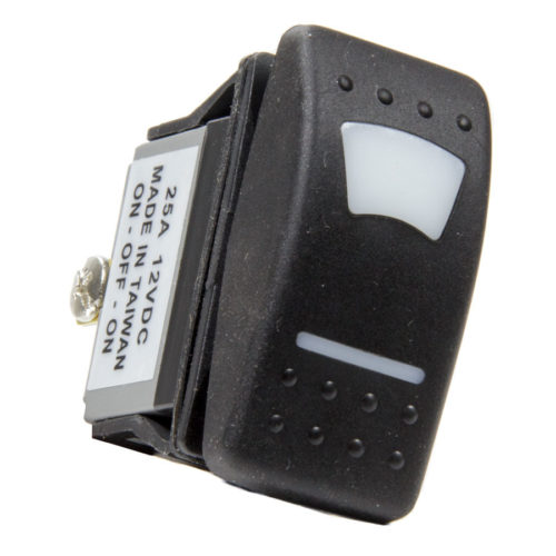 Rocker Switch Lighted On /Off/On Green