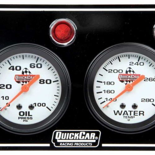 2 Gauge Panel  OP/WT Black