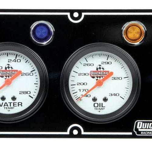 3-1 Gauge Panel OP/WT/OT w/3-3/8in Tach Black