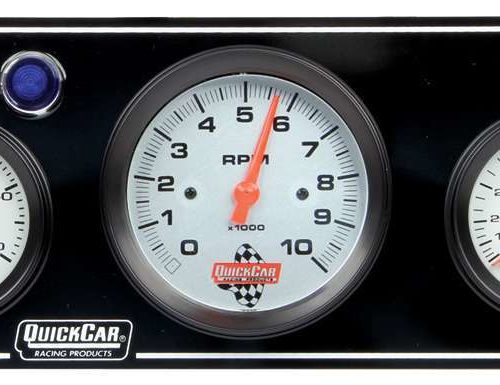 3-1 Gauge Panel OP/WT/OP /FP w/3-3/8in Tach Black