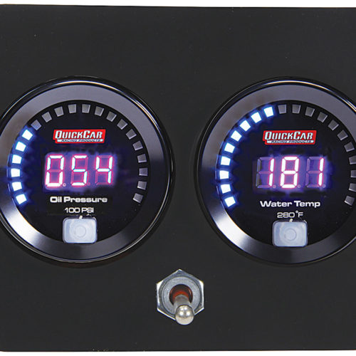Digital 2-Gauge Panel Open Wheel OP/WT w/Batt