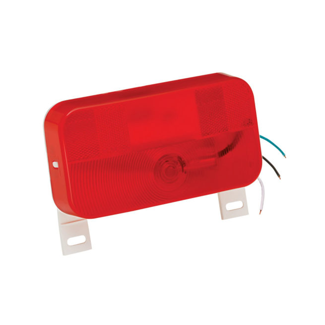 Taillight Surface Mount #92 Red with License Bra