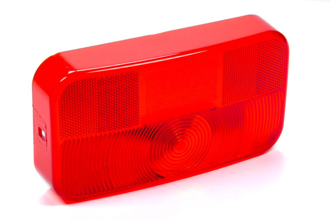 Replacement Taillight Lens Red W/ License Brkt