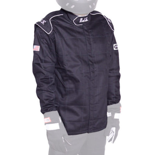 Jacket Black Medium SFI-1 FR Cotton