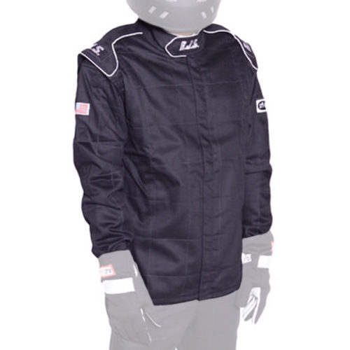 Jacket Black 4X-Large SFI-3-2A/5 FR Cotton