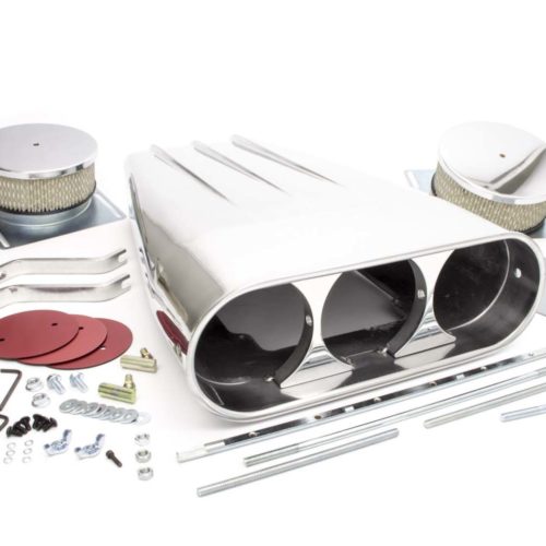 Streetscoop Polished Finned Dual 4 Barrel