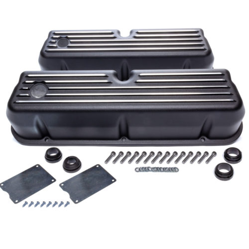 Black Aluminim Valve Covers Ford SBF Tall