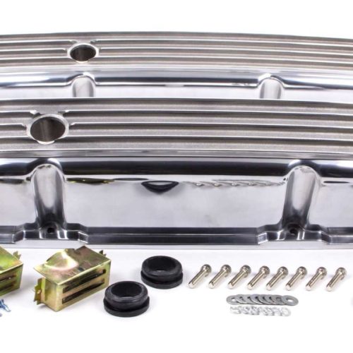 SBC Alum Finned Tall V/C Polished