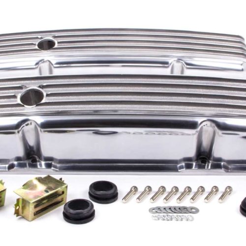 SBC Alum Finned Short V/C Polished