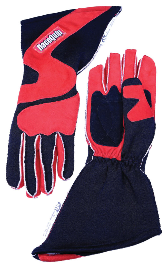 Gloves Outseam Black/Red Medium SFI-5