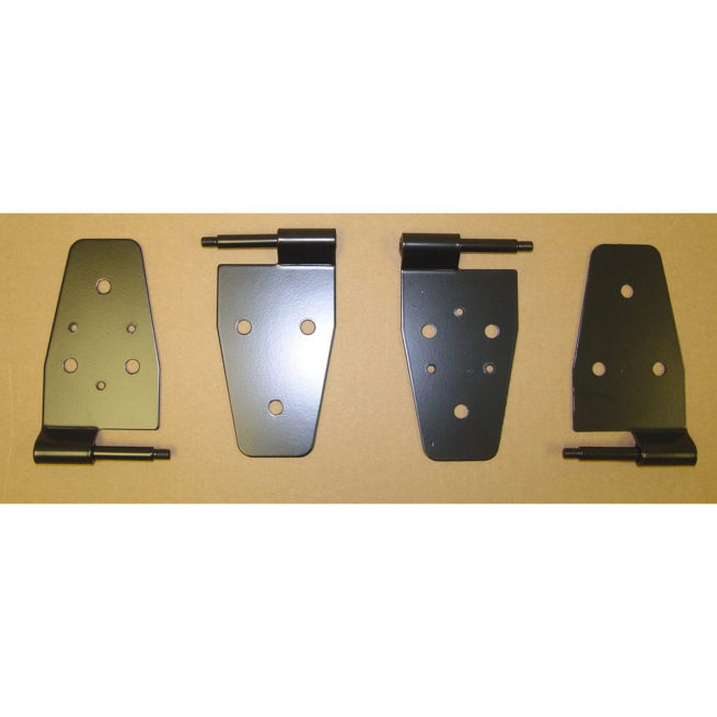 Door Hinge Kit Black 87- 06 Jeep Wrangler TJ