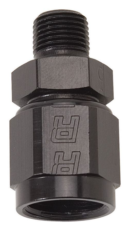 thumbnail image 2 of 6-AN Female Flare To 1/8" NPT Male Red Aluminum Reducer – Swivel Fitting For Custom Fuel Or Oil Lines 2 of 2