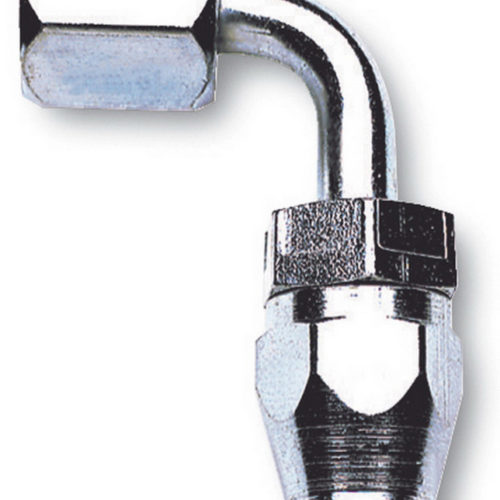 Endura Hose Fitting #6 90 Deg TFE Hose End