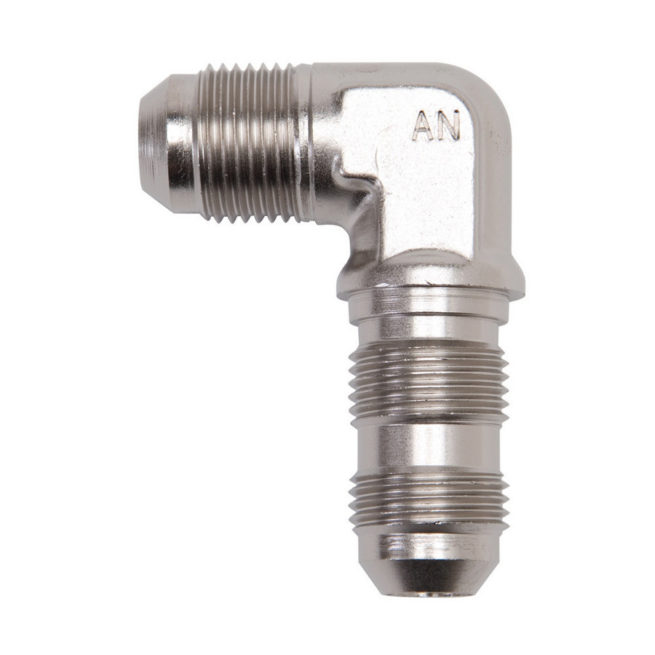 Edelbrock/Russell 610161 -6AN 90-Degree Hose End, Endura Anodized Aluminum, For ProFlex Hose - View #3