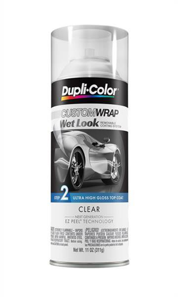 Dupli-Color Custom Wrap EZ Peel Gloss Clear Coat Removable Coating Paint 11  oz