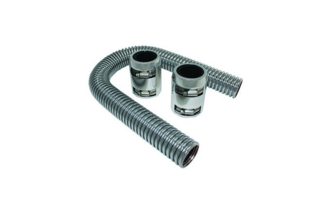 Radiator Hose Kit 24in w/Polished Aluminum Cap