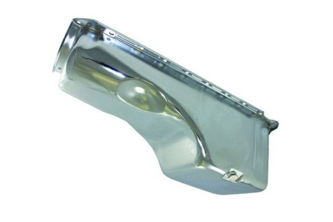 65-90 BBC Steel Stock Oil Pan Chrome