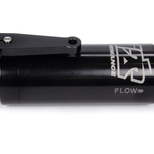 10 AN Fuel Filter With Shutoff Black 100 Micron