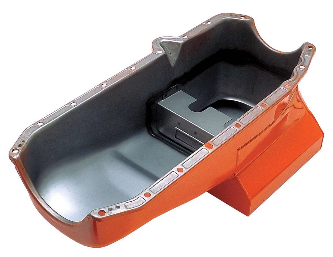 SPP 7qt Extra Capacity Oil Pan For 1986-2002 Chevy SB 305/350 – Vortec Compatible, Black Coated