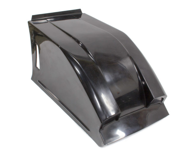 Dual Duct Inside Rail Hood Black