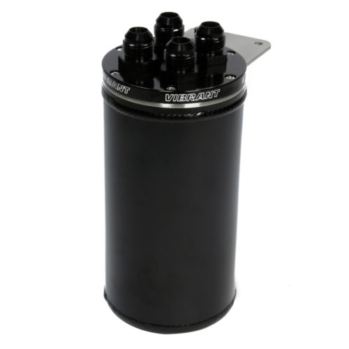 Universal Catch Can Black 4x -10AN Fittings