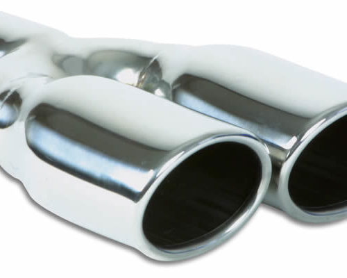 Dual 3.25in x 2.75in Ova l Stainless Steel Tips