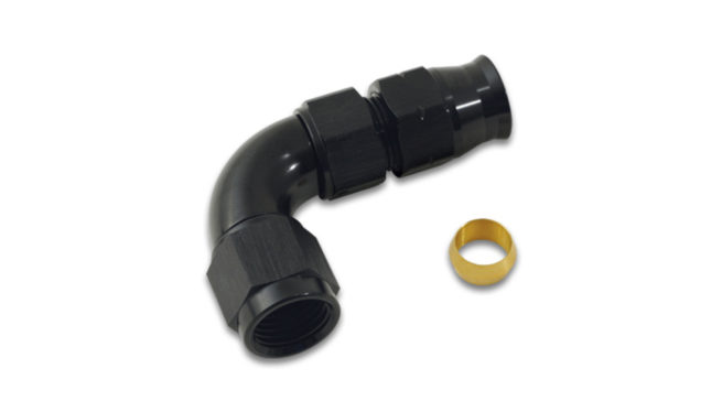 Fitting  Tube Adapter  9 0 degree  -8AN Female to