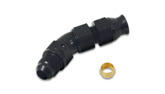 Fitting  Tube Adapter  4 5 degree  -8AN Male to 1