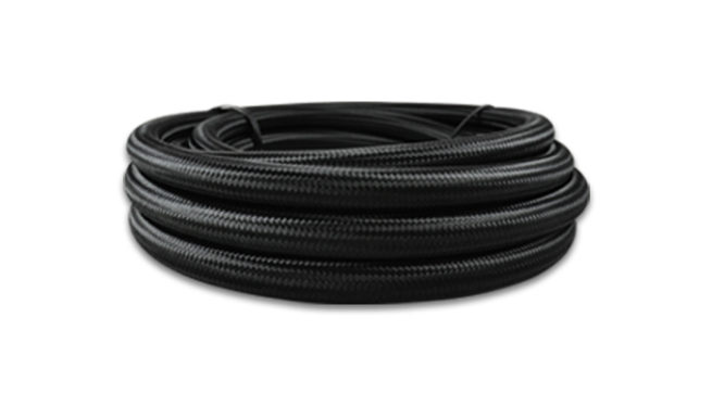 10ft Roll of Black Nylon Braided Flex Hose -6AN