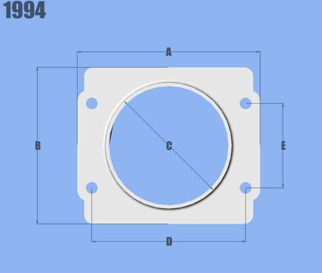 Mass Air Flow Sensor Ada pter Plate for Subaru