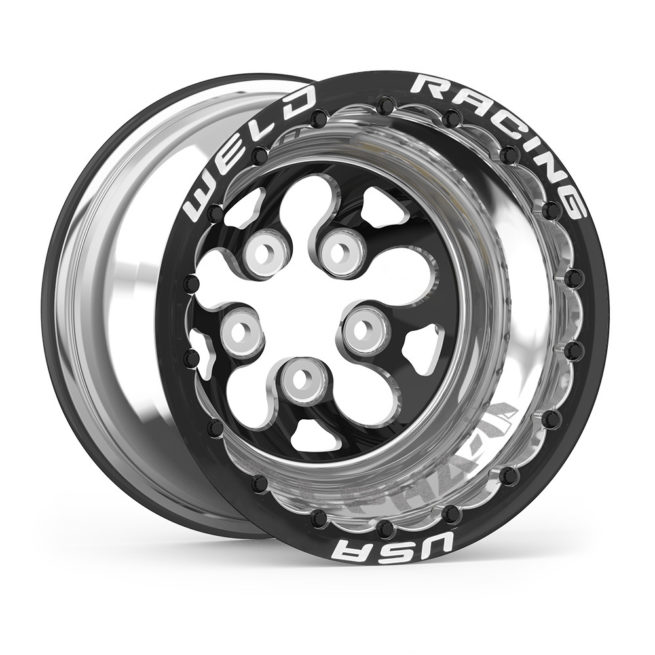 15x15 Blk Alpha-1 Wheel 5x4.750BP 5in BS Blk DBL