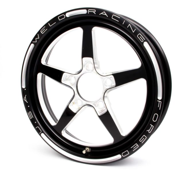 Aluma Star 15x3.5 Wheel 5x4.5 1.75 in Backspace Black