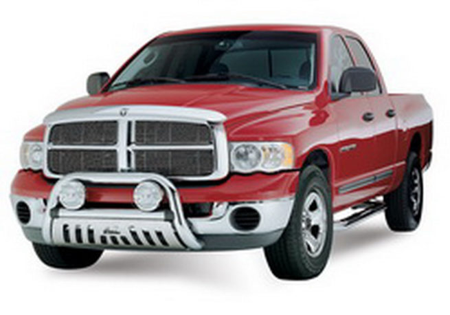 02-   Dodge Ram Ext. Cab Step Bars Chrome