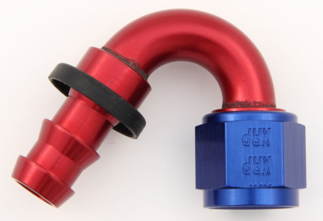 #6 150 Deg Push-On Hose End