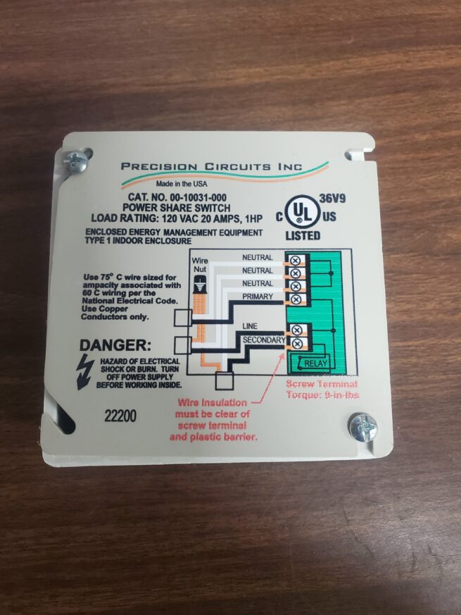 PRECISION CIRCUIT Power Share Switch 00-10031-000 - Image 2