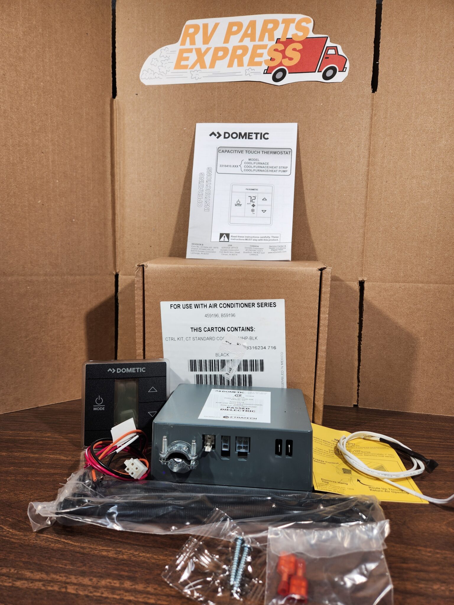 Ctrl Kit Dometic 3316234.716 Control Kit,Ct Std C/F/Hp Black - RV Parts Express ...
