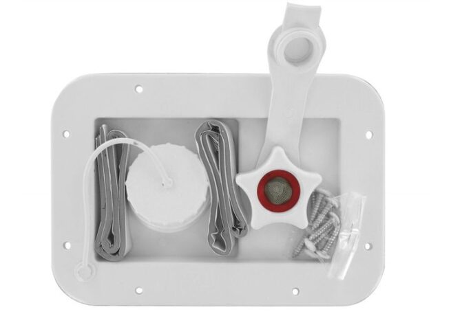 Gravity City Water Inlet Hatch White Recessed