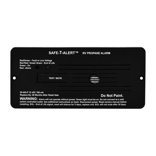 Flush Mount Propane Leak Detector Safe-T-Alert 30-442 Black