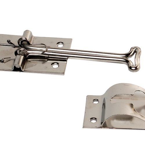 RV Designer E224, Self Closing Door Holder, T Style, Stainless Steel, 4 inch, Entry Door Hardware