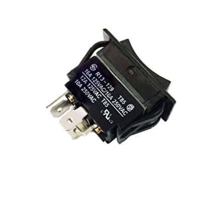 R13-129 4 Pins 125/250V 16A (ON)-Off-(ON) DPDT Momentary Rocker Pushbutton Awning Switch