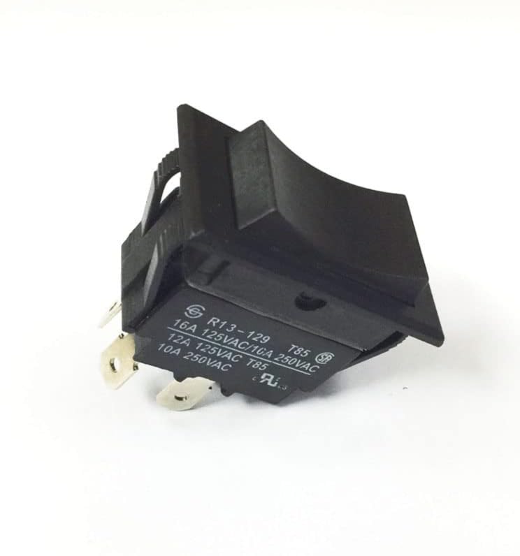 R13-129 4 Pins 125/250V 16A (ON)-Off-(ON) DPDT Momentary Rocker Pushbutton Awning Switch - Image 3