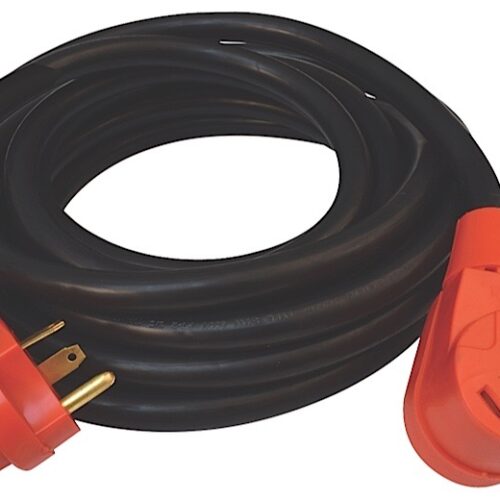 Valterra Mighty Cord RV Extension Cord with Finger Grip – 25 ft., 30 Amp