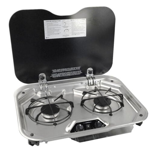 Two Burner Stainless Drop In Cooktop 410-2127
