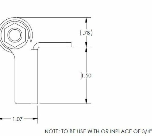 854303 Replacement Base Roller, 3/4 Inch Wear Bar Accu Slide