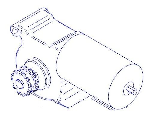 R25050 Motor, Gear Single – MC193C for P22307