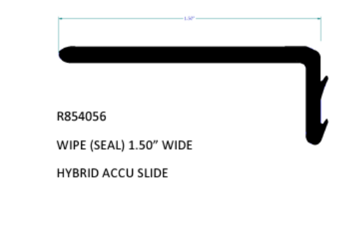 R854056 1.50 Inch Wipe Seal Accu Slide Hybrid Model Clip In With Barbs